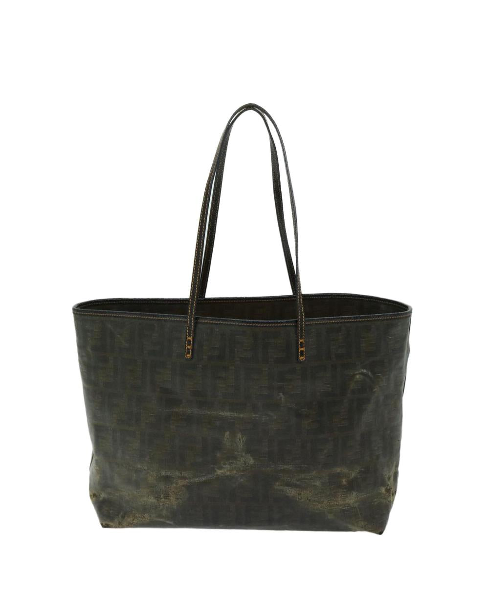 Brown Canvas Fendi Tote