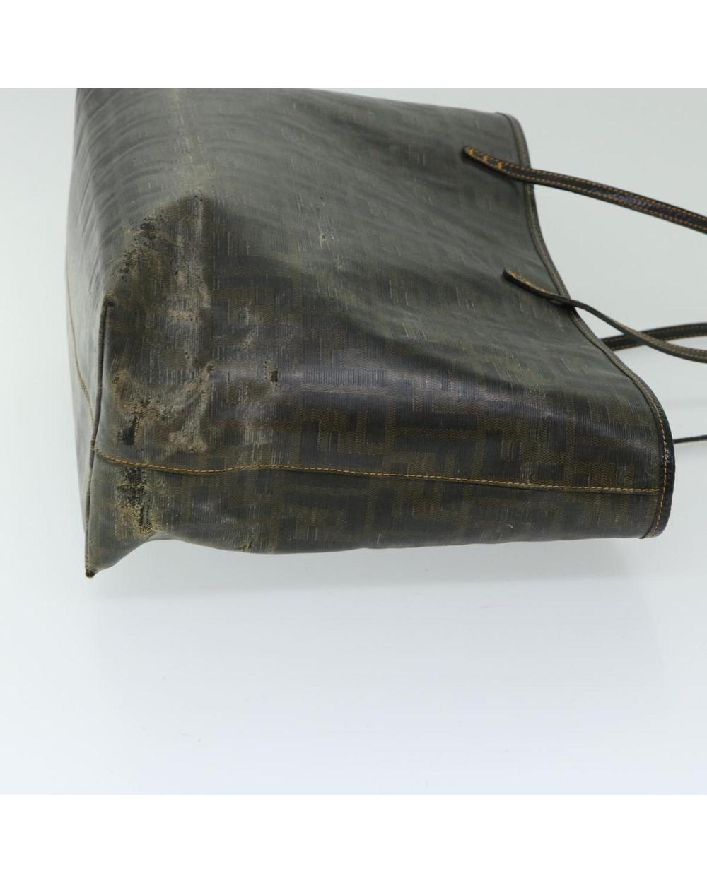 Brown Canvas Fendi Tote