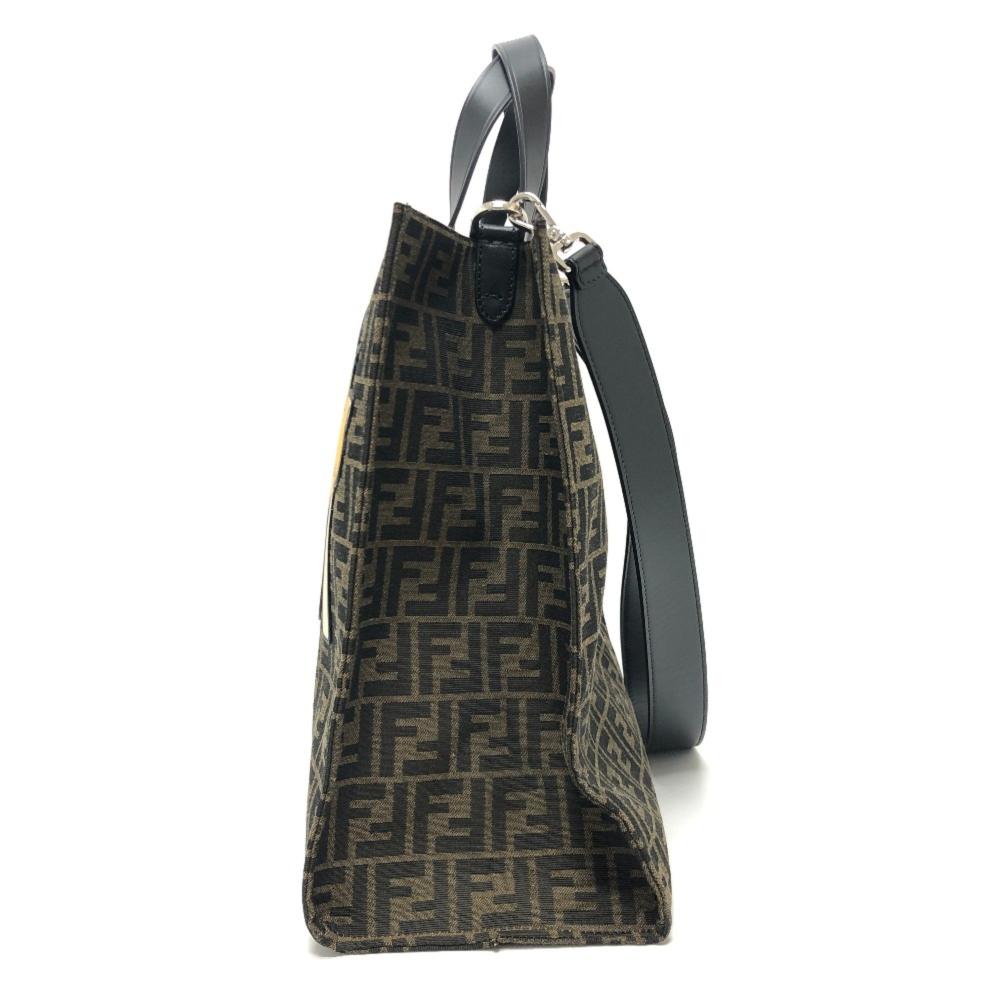 Brown Canvas Fendi Tote