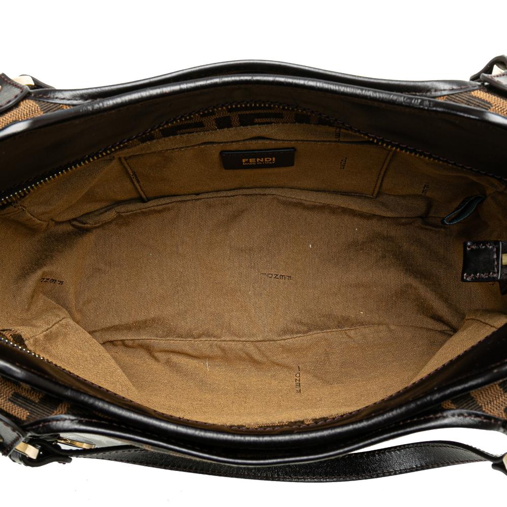 Brown Canvas Fendi Tote