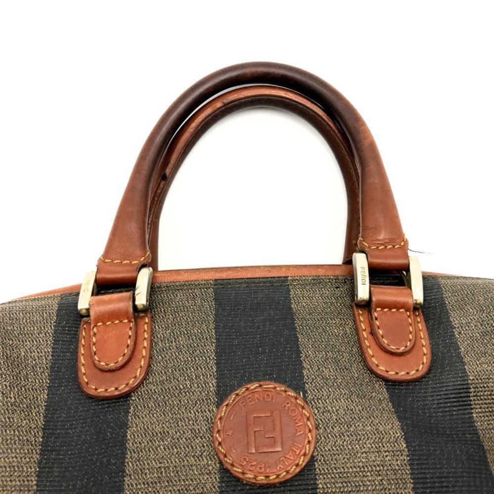 Brown Canvas Fendi Travel Bag