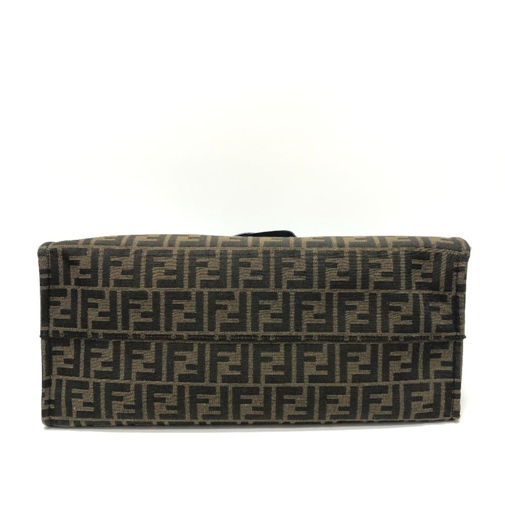 Brown Canvas Fendi Tote