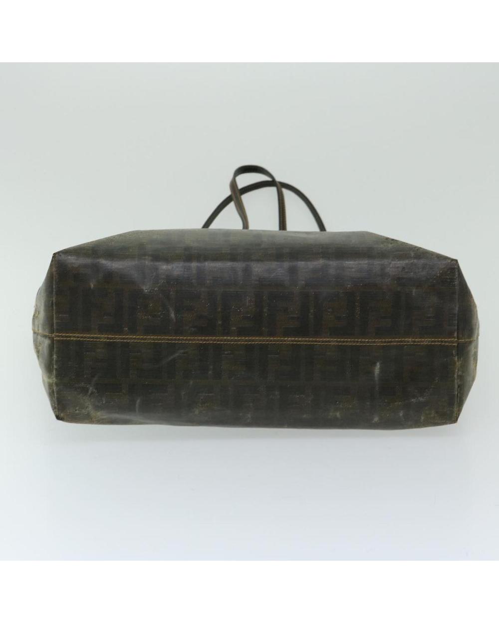 Brown Canvas Fendi Tote
