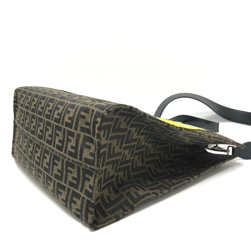 Brown Canvas Fendi Tote