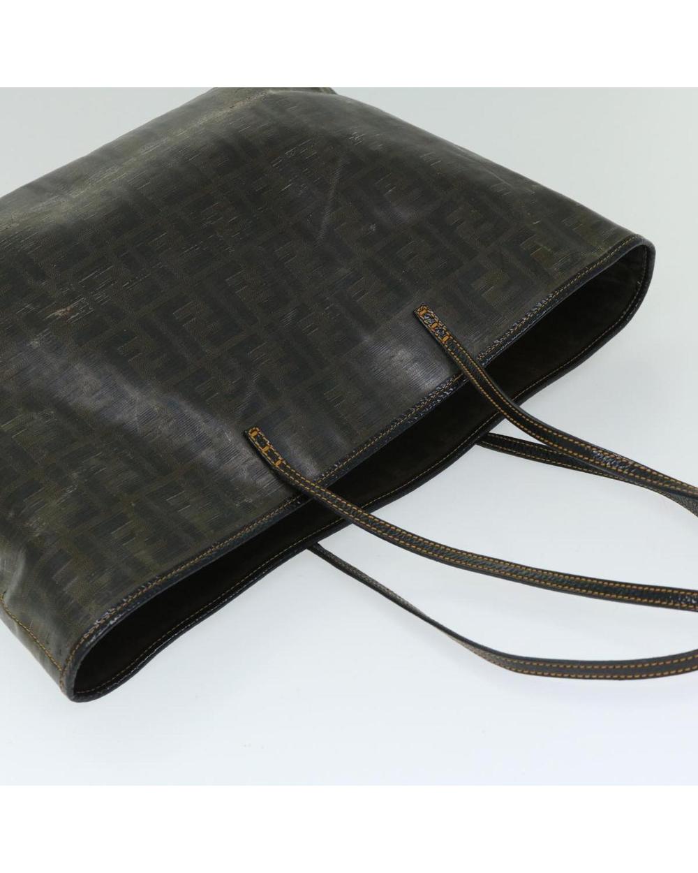 Brown Canvas Fendi Tote