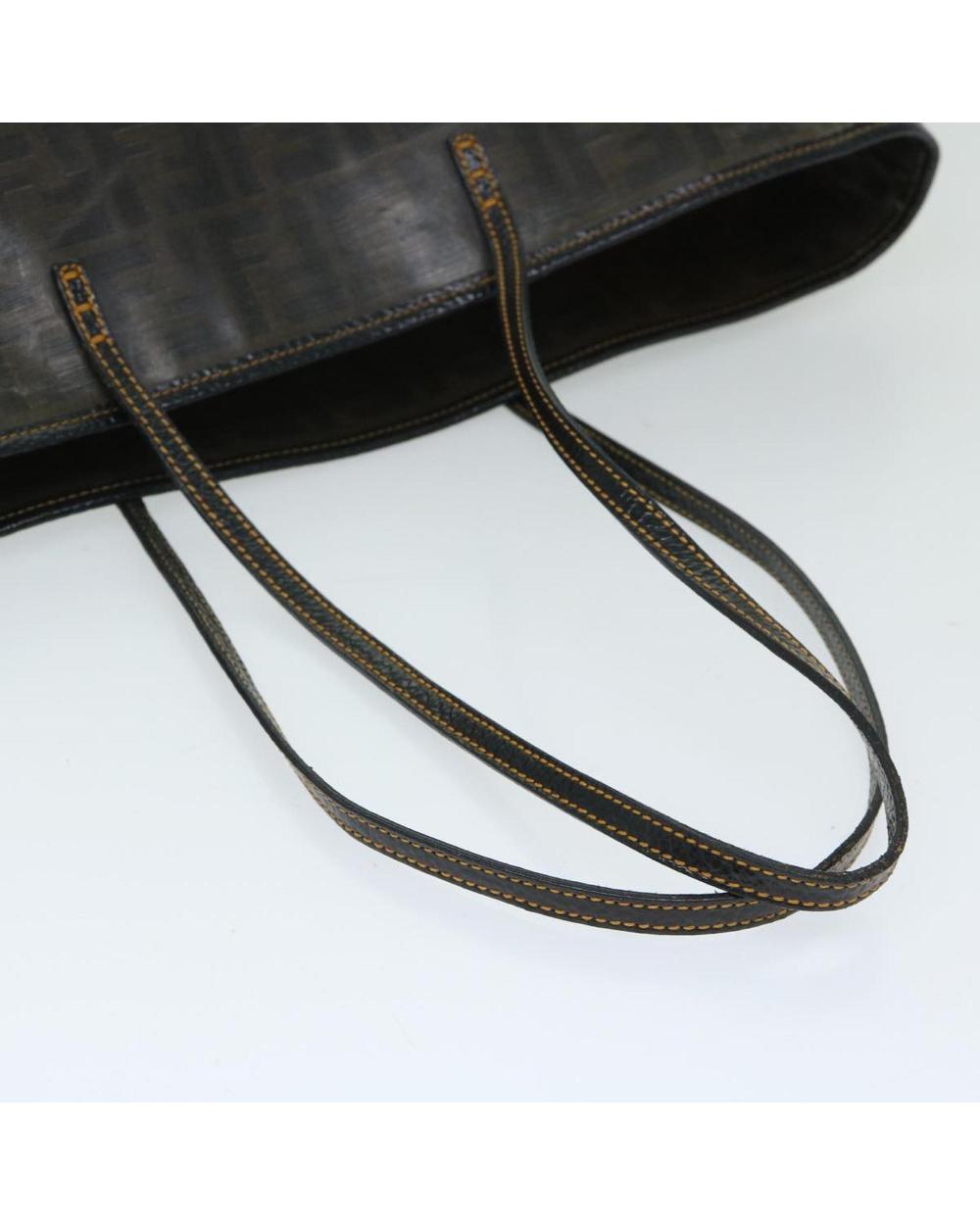 Brown Canvas Fendi Tote