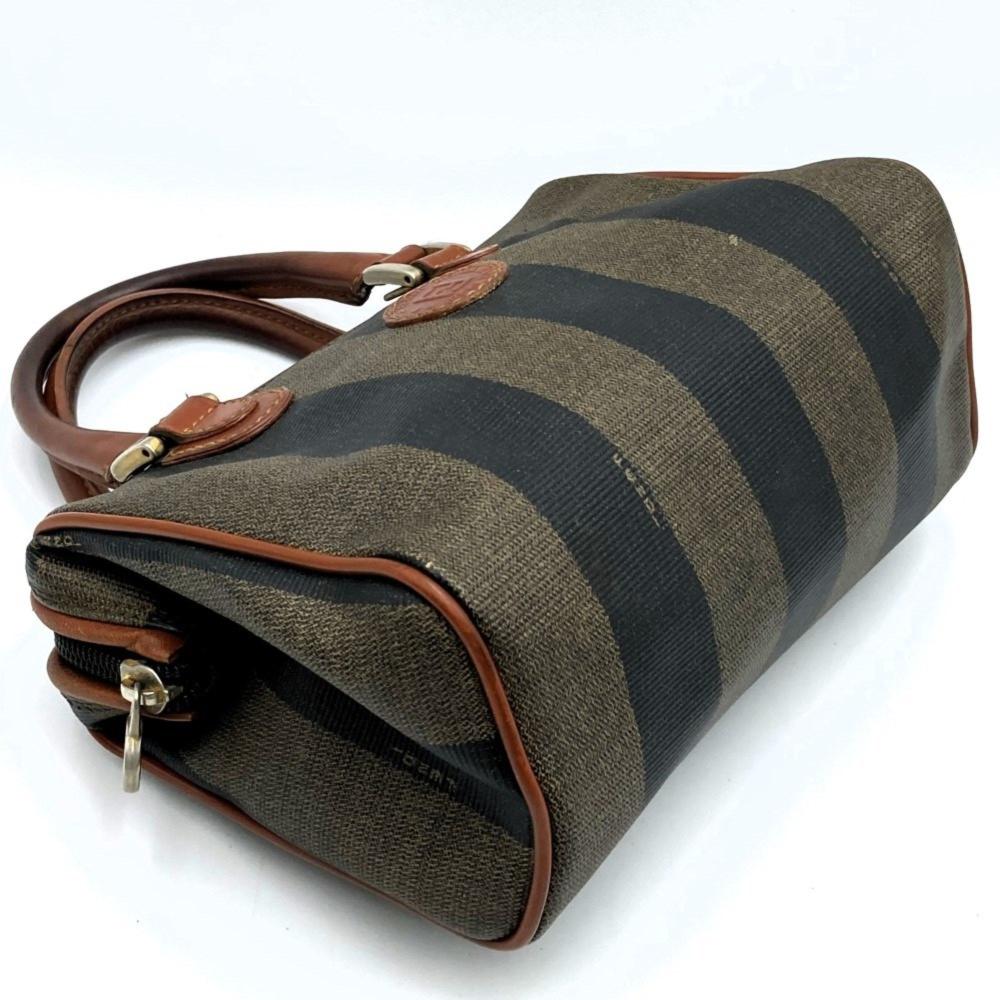 Brown Canvas Fendi Travel Bag