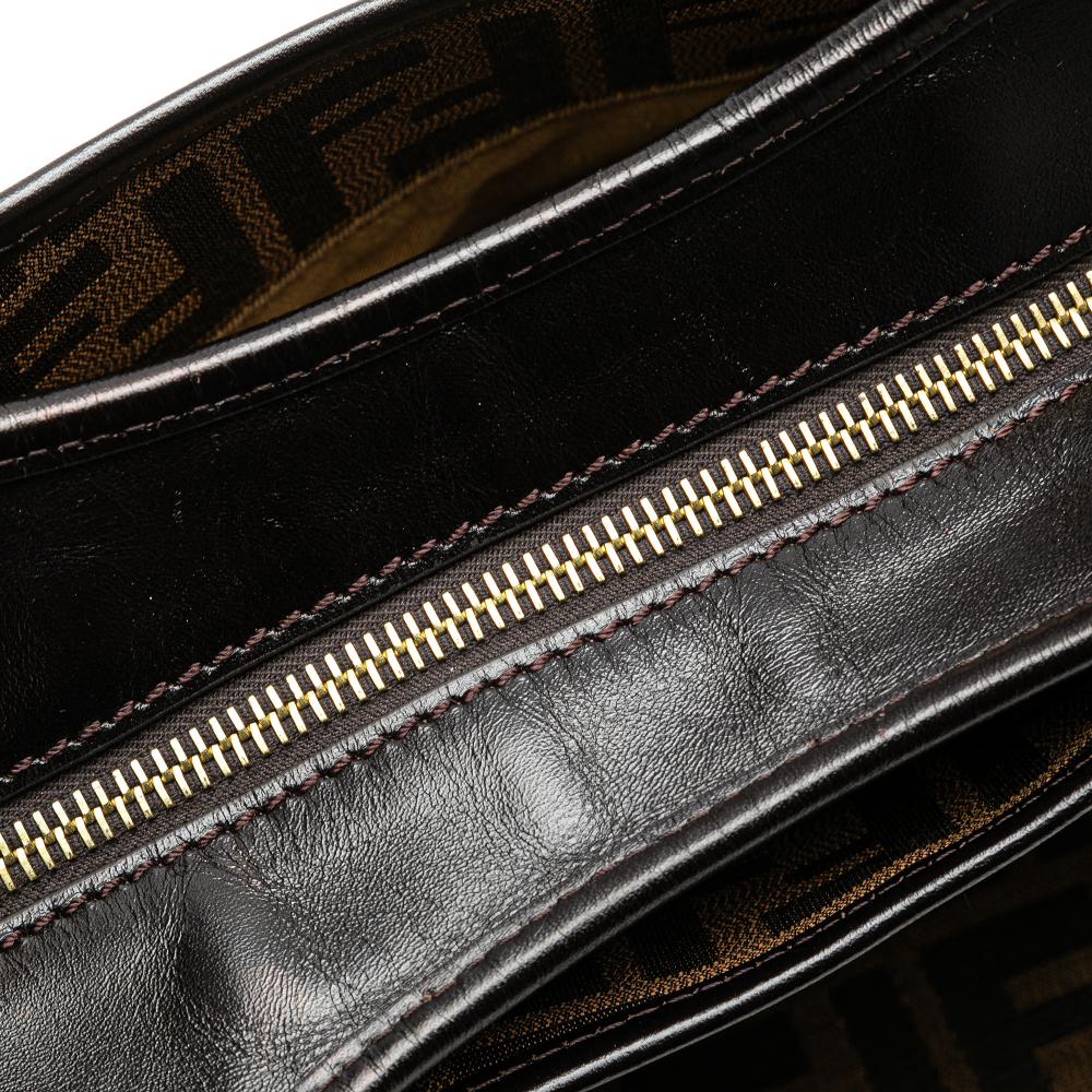 Brown Canvas Fendi Tote