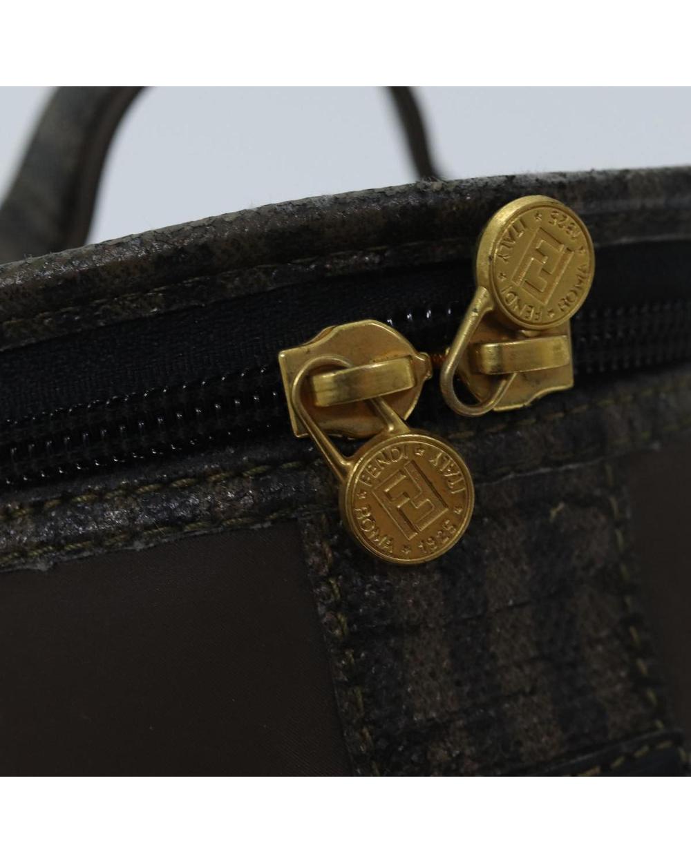 Brown Cotton Fendi Handbag