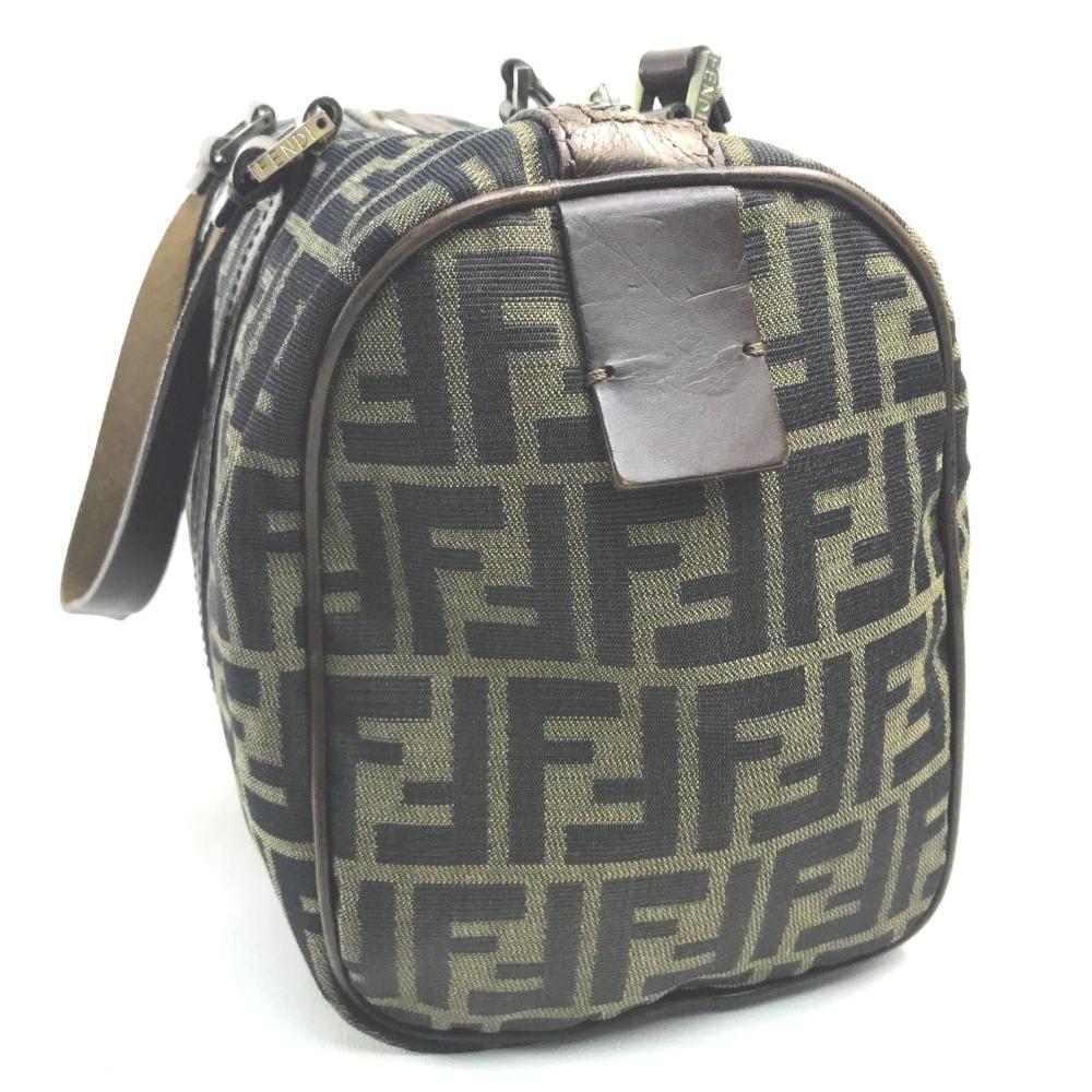 Brown Fabric Fendi Baguette