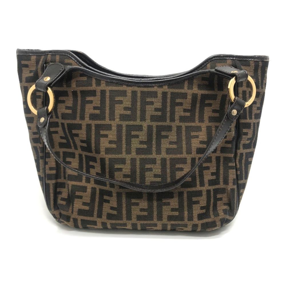 Brown Fabric Fendi Baguette