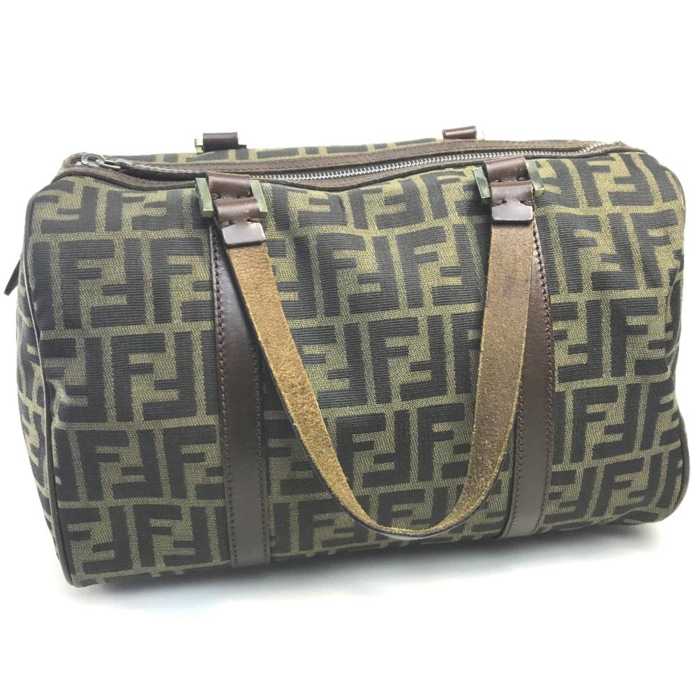 Brown Fabric Fendi Baguette
