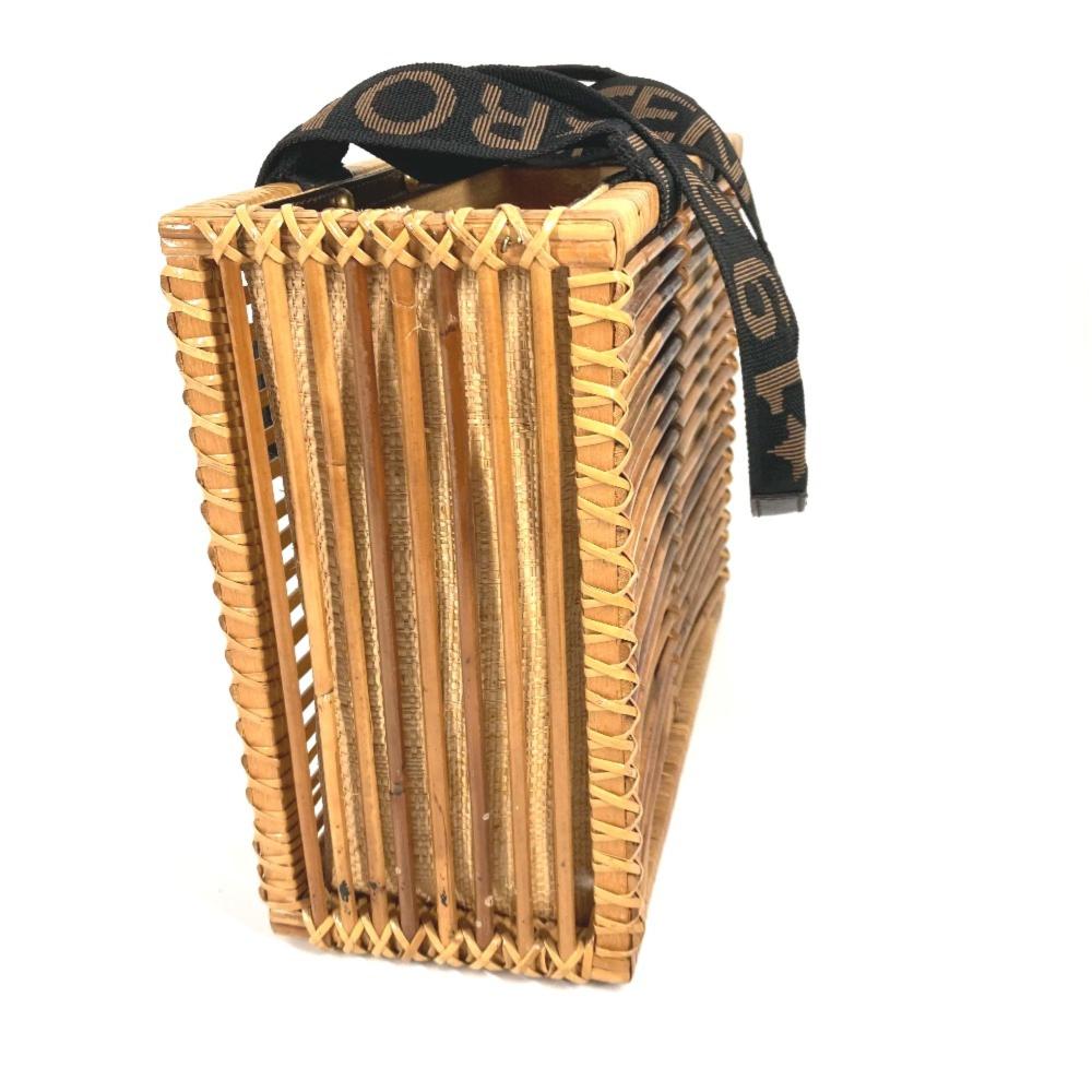 Brown Fabric Fendi Baguette