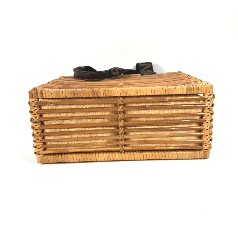 Brown Fabric Fendi Baguette