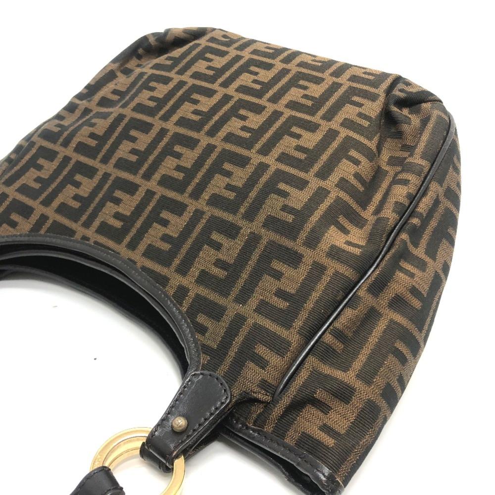 Brown Fabric Fendi Baguette
