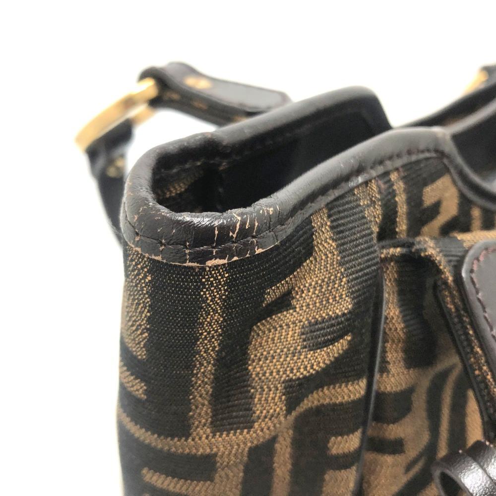 Brown Fabric Fendi Baguette