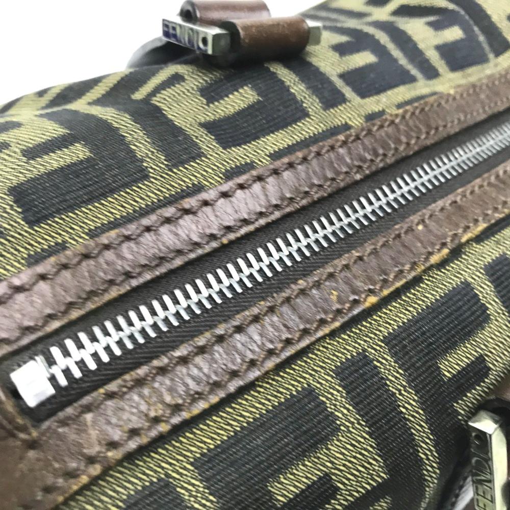 Brown Fabric Fendi Baguette
