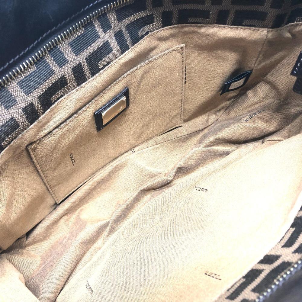Brown Fabric Fendi Baguette