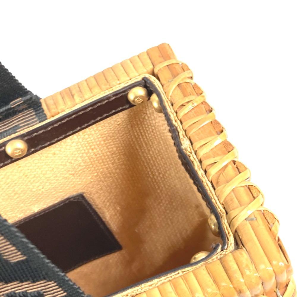 Brown Fabric Fendi Baguette