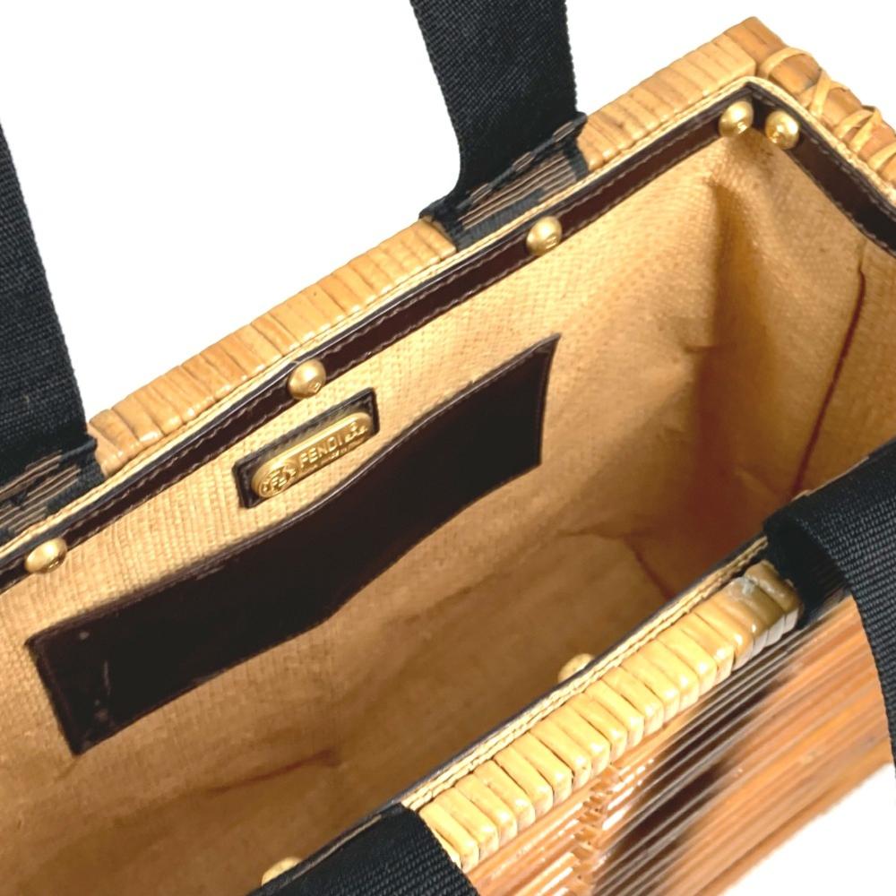 Brown Fabric Fendi Baguette