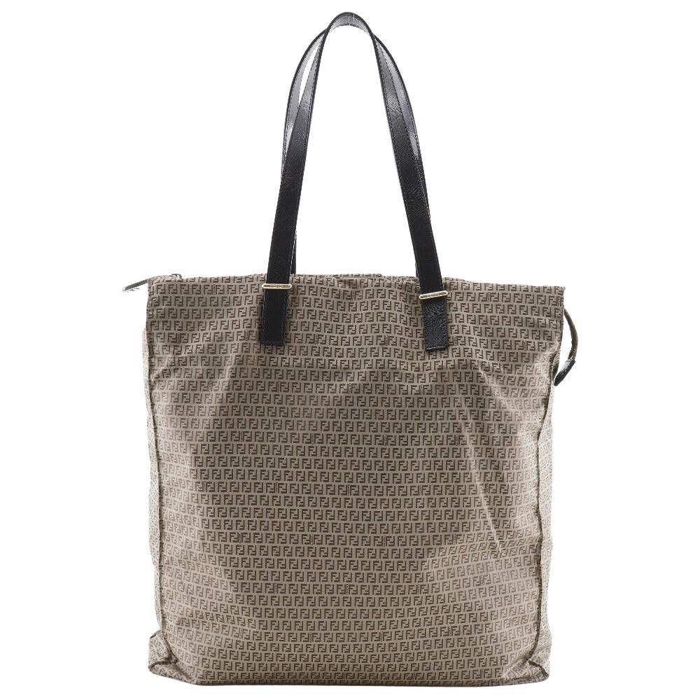 Brown Fabric Fendi Tote
