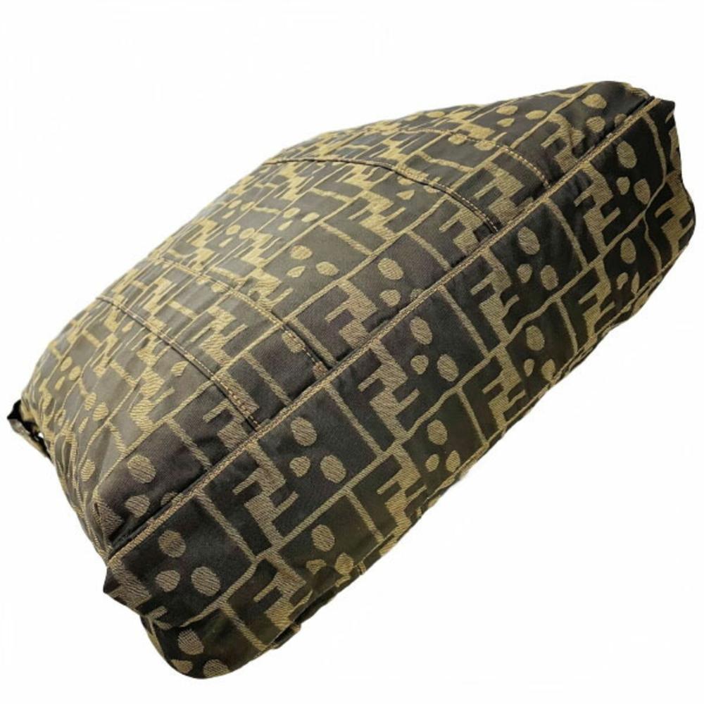 Brown Fabric Fendi Tote