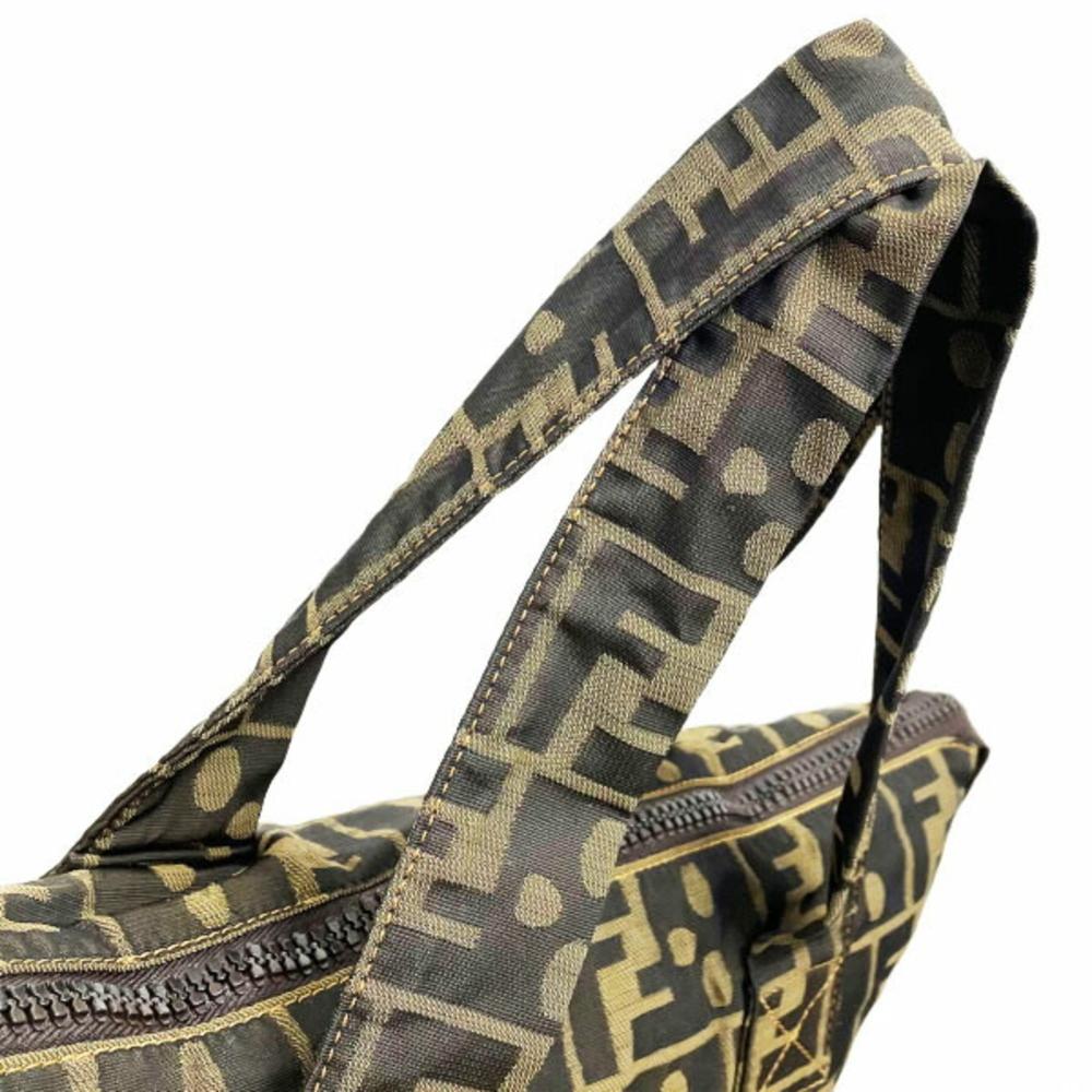 Brown Fabric Fendi Tote