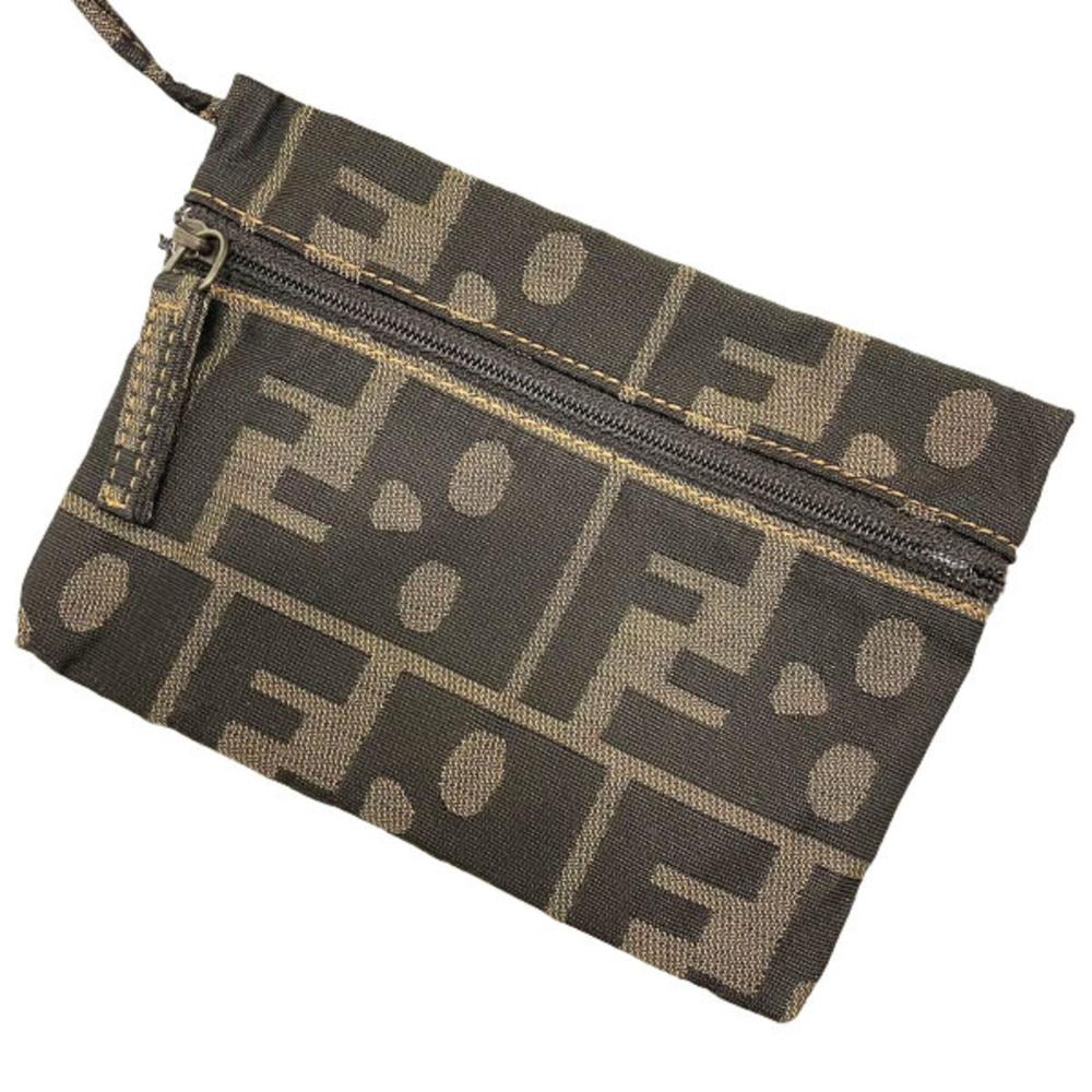 Brown Fabric Fendi Tote