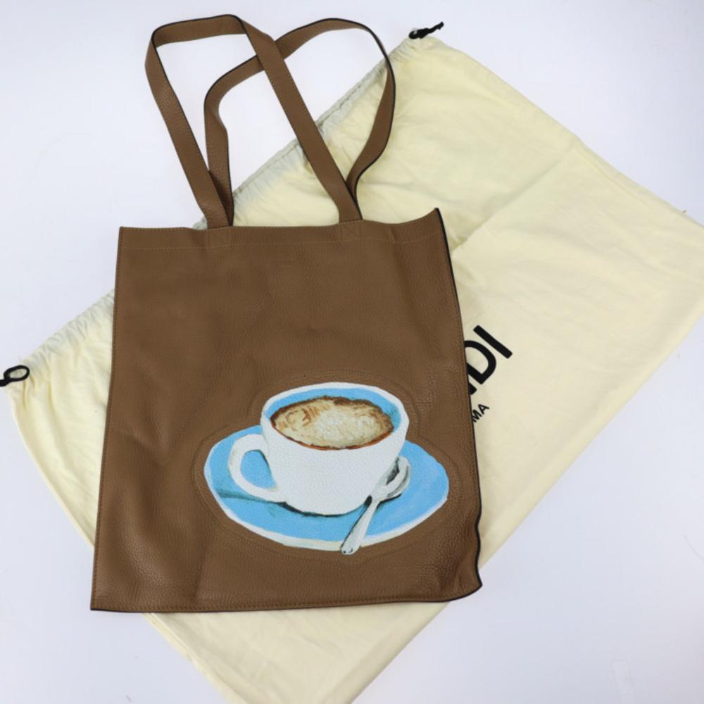 Brown Leather Fendi Tote