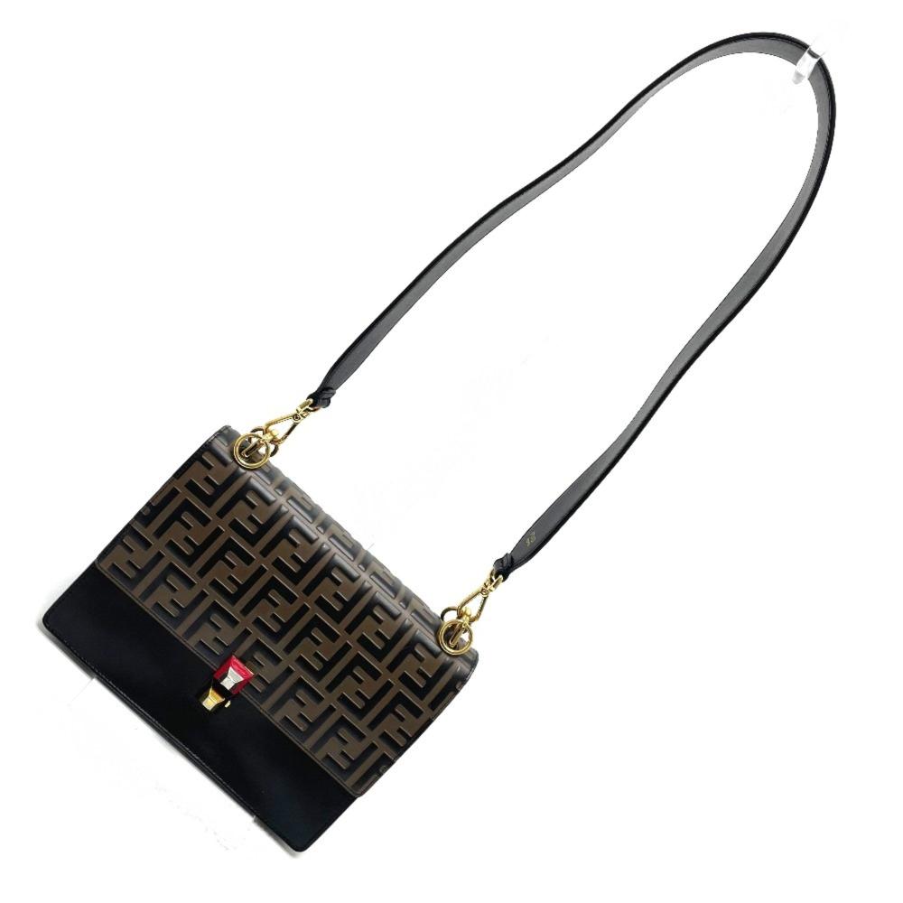 Brown Leather Fendi Baguette