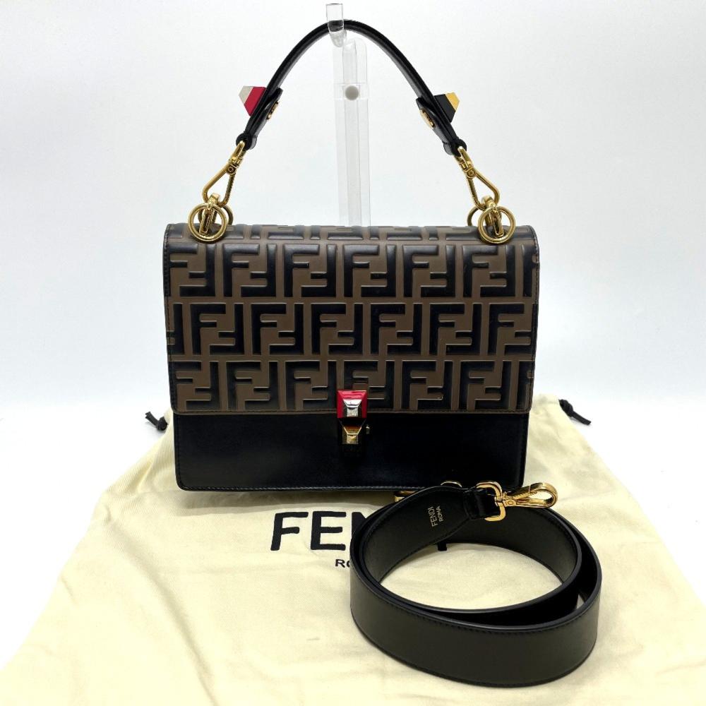 Brown Leather Fendi Baguette