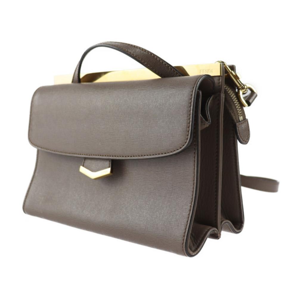 Brown Leather Fendi Handbag