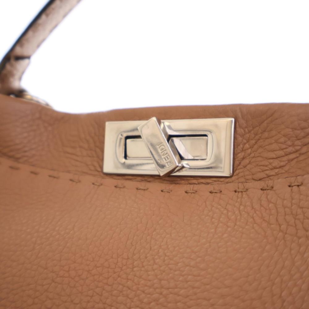 Brown Leather Fendi Peekaboo