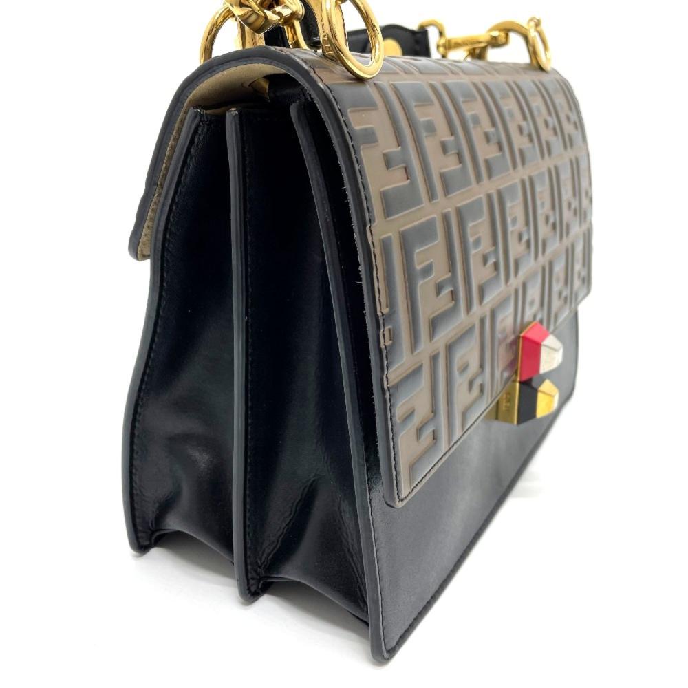 Brown Leather Fendi Baguette