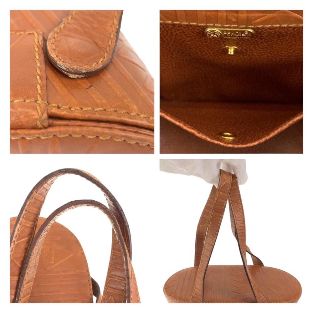 Brown Leather Fendi Handbag