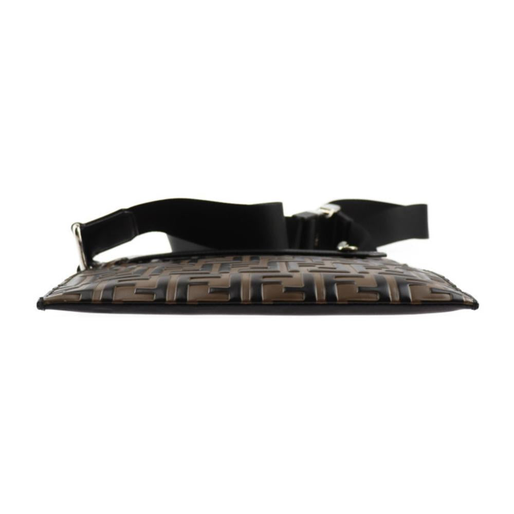 Brown Leather Fendi Crossbody Bag