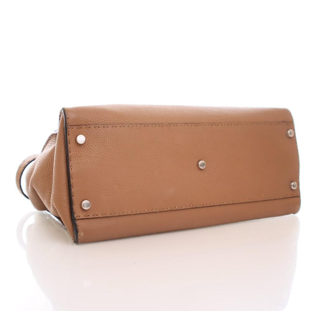 Brown Leather Fendi Peekaboo