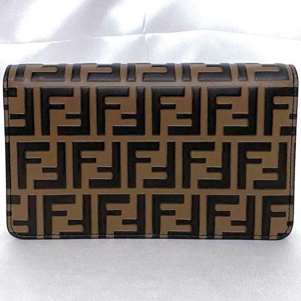 Brown Leather Fendi Shoulder Bag