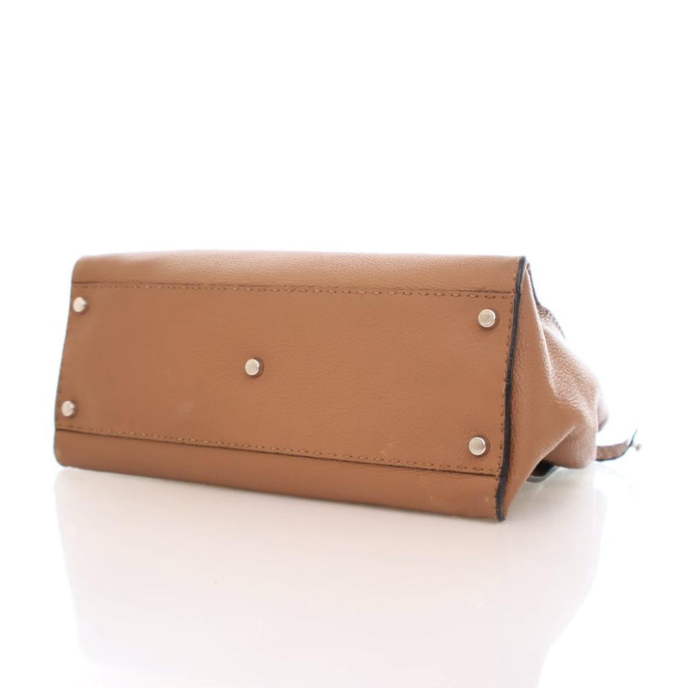 Brown Leather Fendi Peekaboo