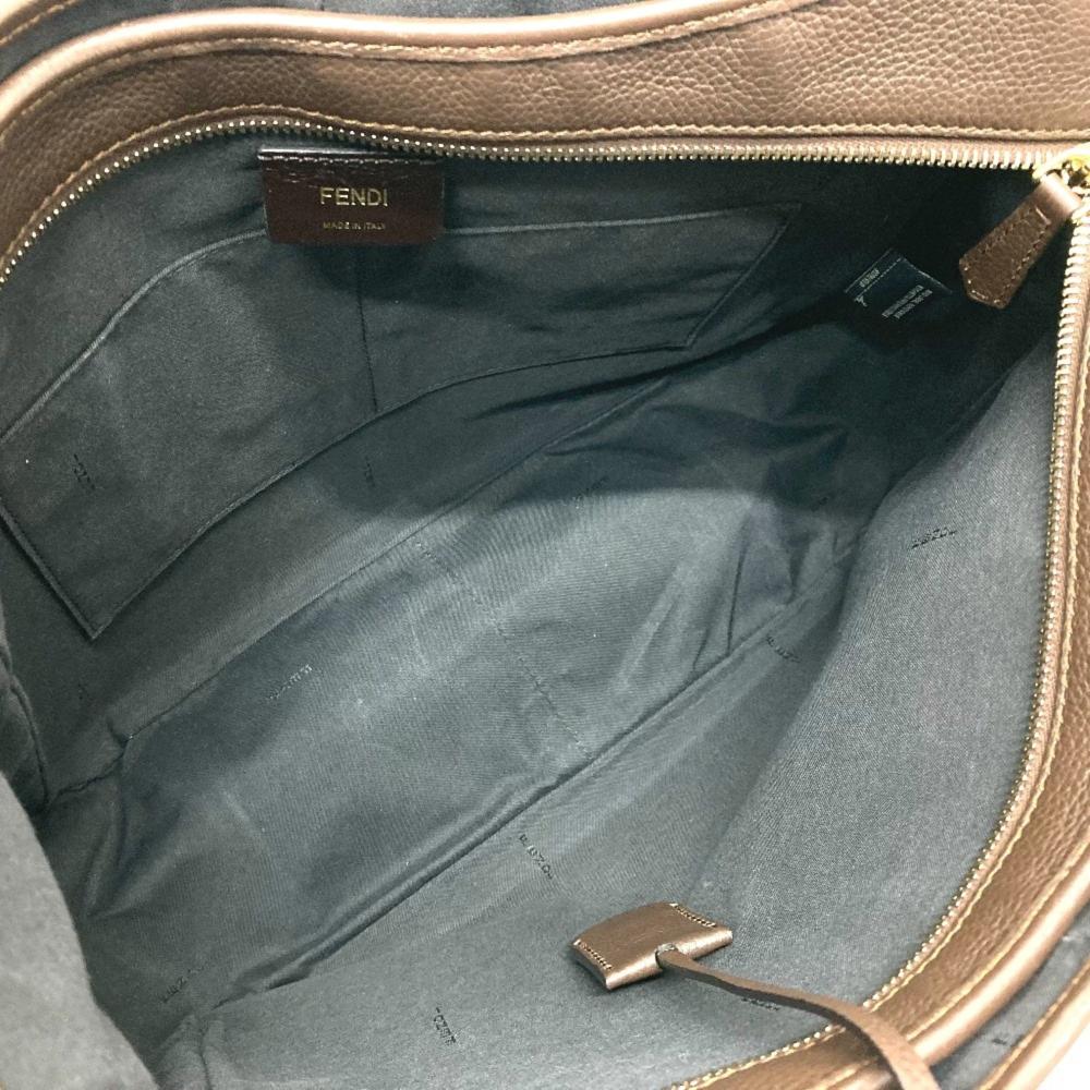 Brown Leather Fendi Baguette
