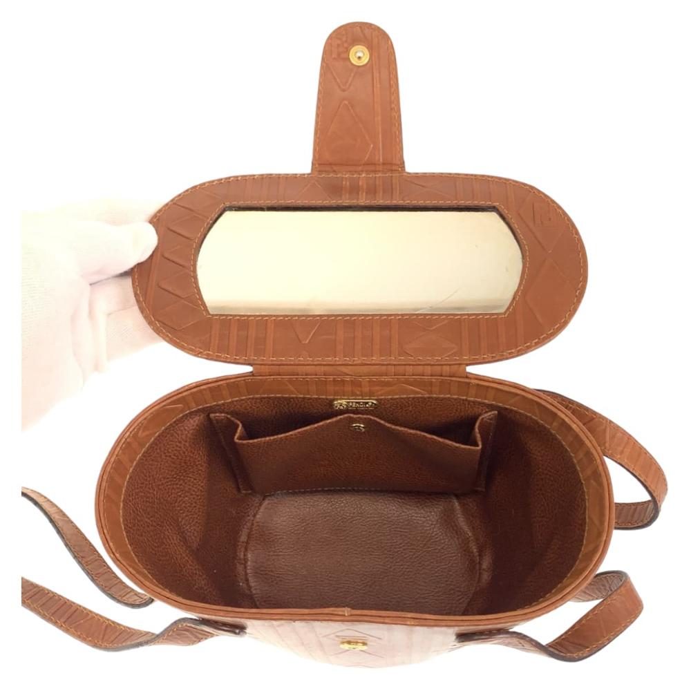 Brown Leather Fendi Handbag