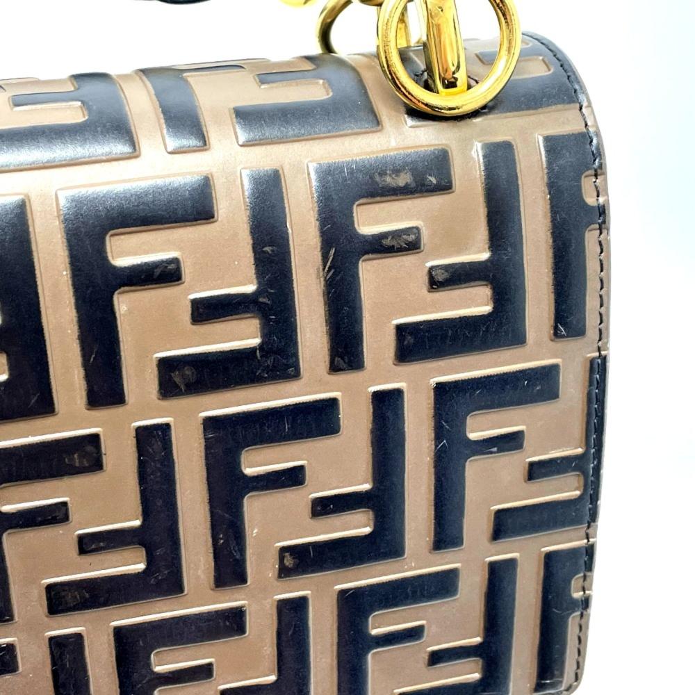 Brown Leather Fendi Baguette