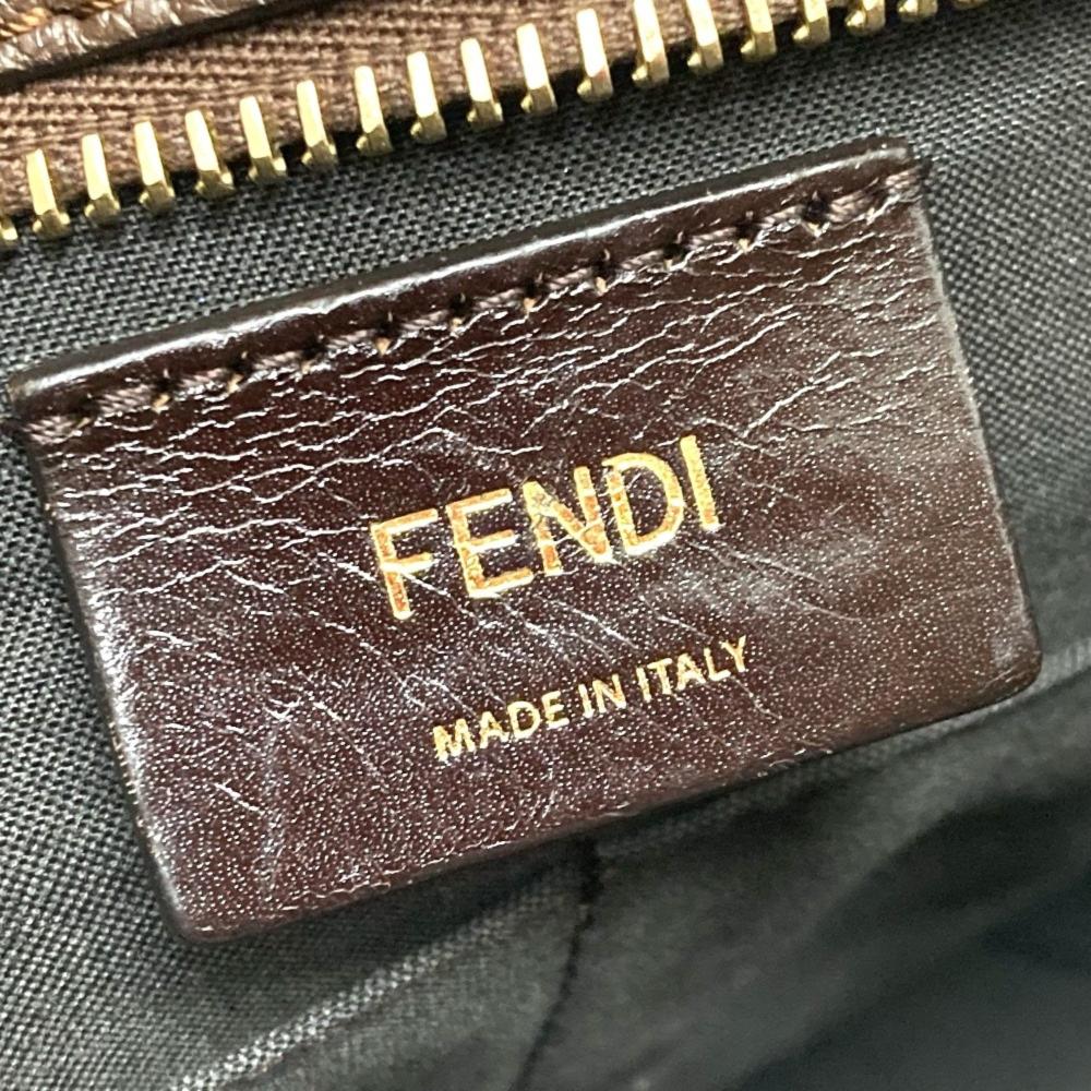Brown Leather Fendi Baguette