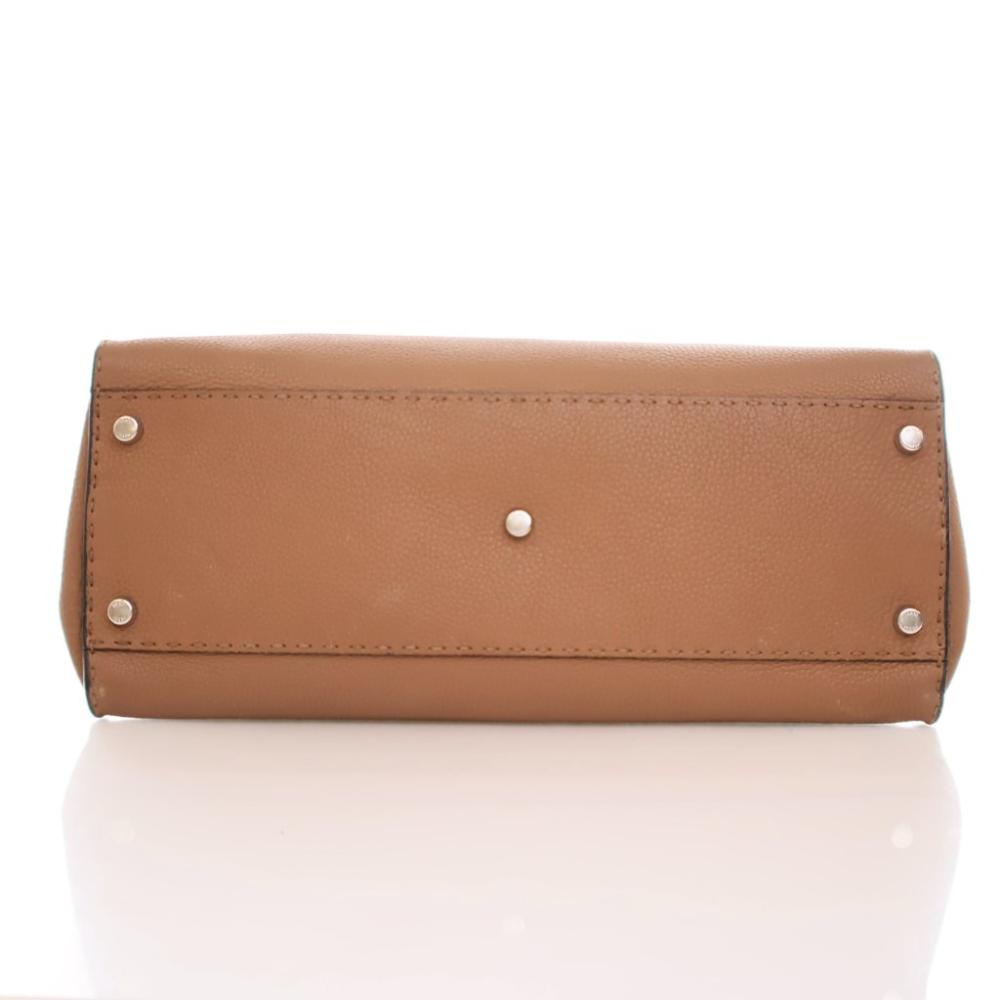 Brown Leather Fendi Peekaboo