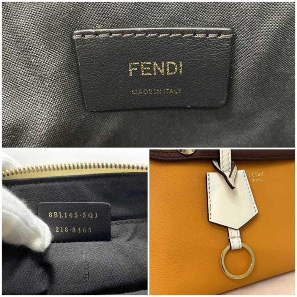 Brown Leather Fendi Crossbody Bag