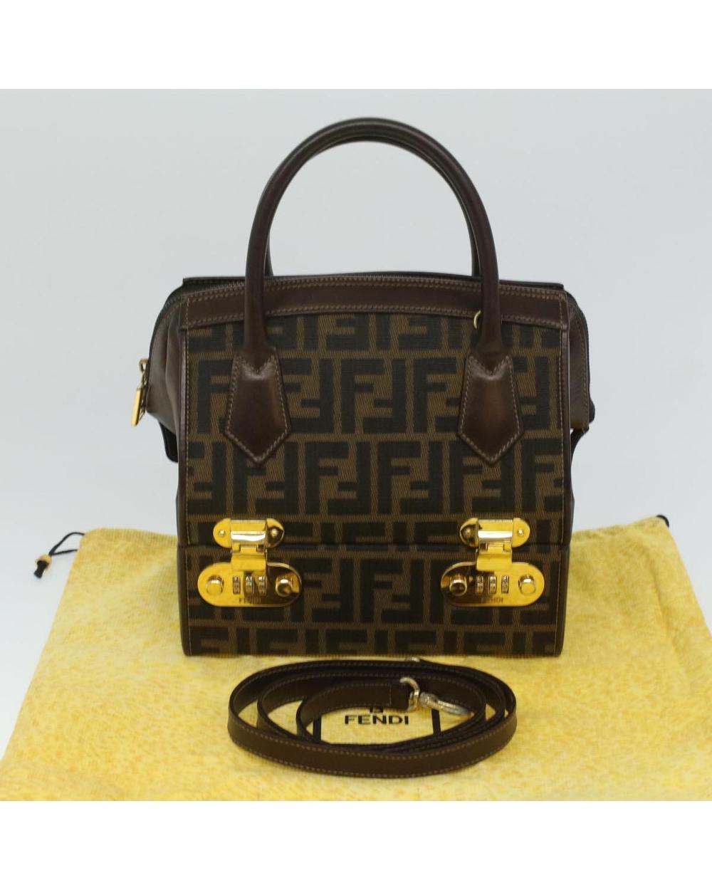 Brown Nylon Fendi Tote
