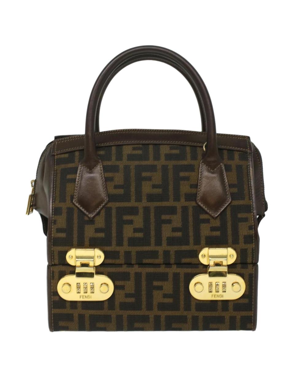 Brown Nylon Fendi Tote