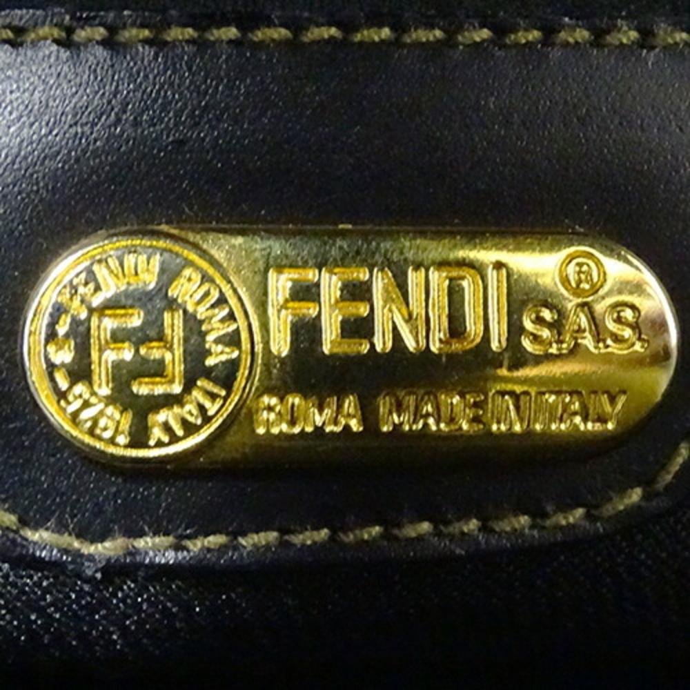Brown Plastic Fendi Shoulder Bag