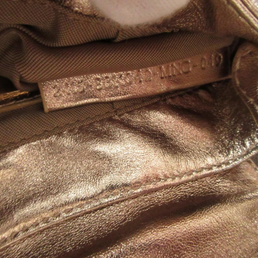 Gold Leather Fendi Pouch