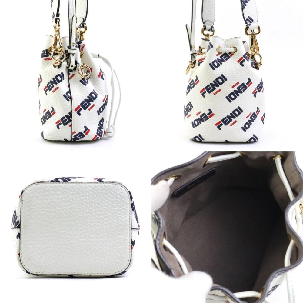 Gold Leather Fendi Shoulder Bag